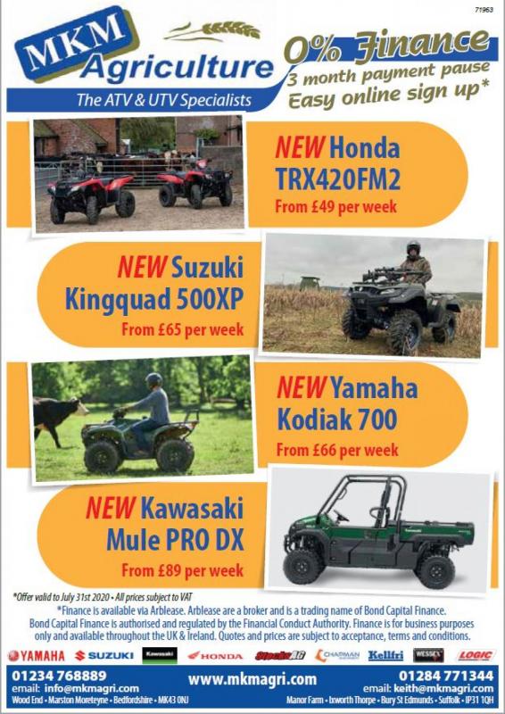0% FINANCE ON ALL NEW ATV's & UTV'S for Sale - MKM Agriculture