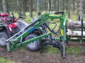 Kellfri Forestry trailer with crane 3.6 m