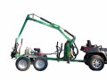 Kellfri Forestry trailer with crane 3.6 m
