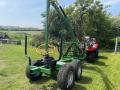 Kellfri Forestry trailer with crane 3.6 m